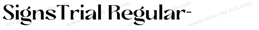SignsTrial Regular字体转换